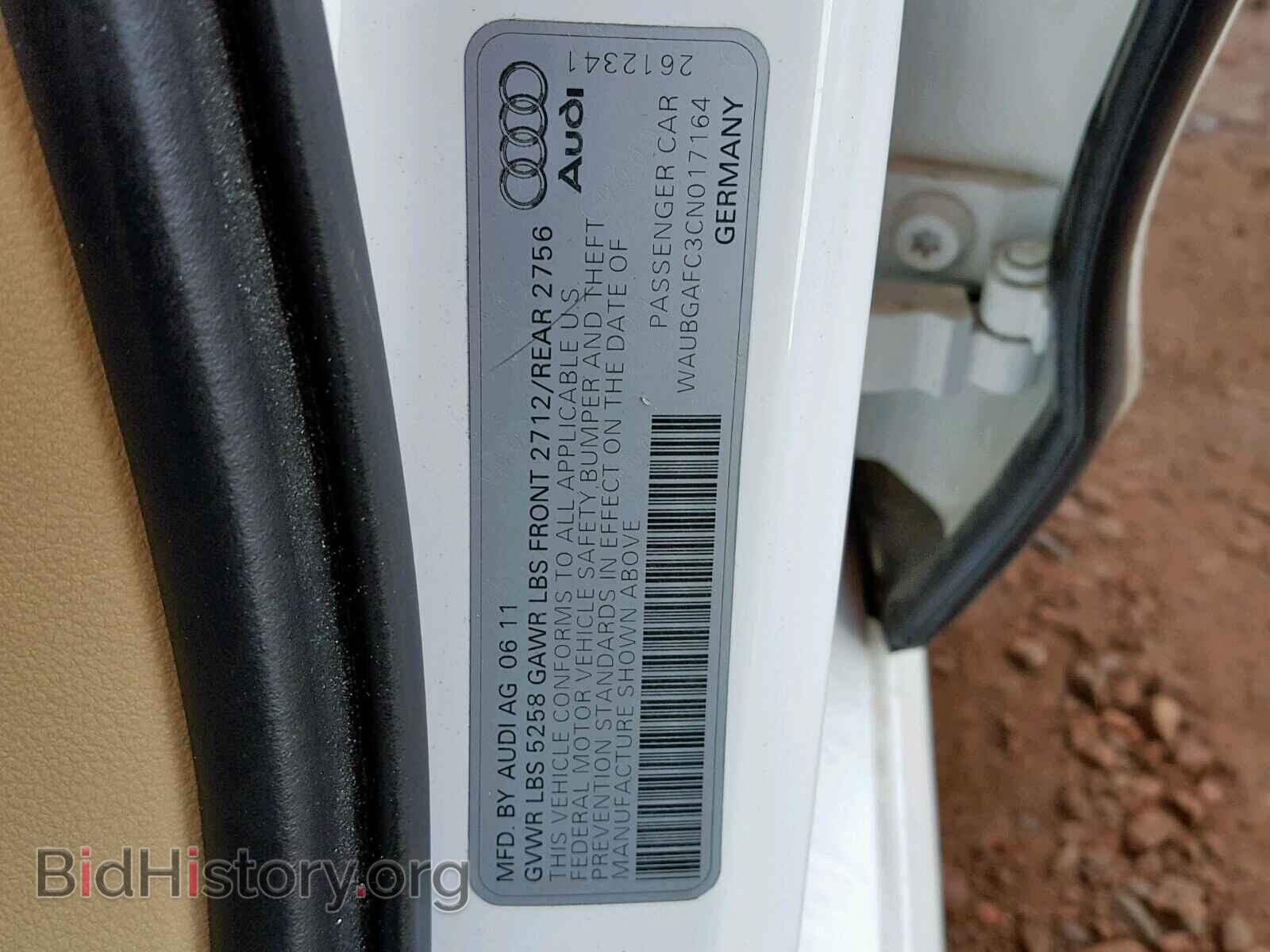 2012 AUDI A6 - VIN: WAUBGAFC3CN017164 - Photo 10