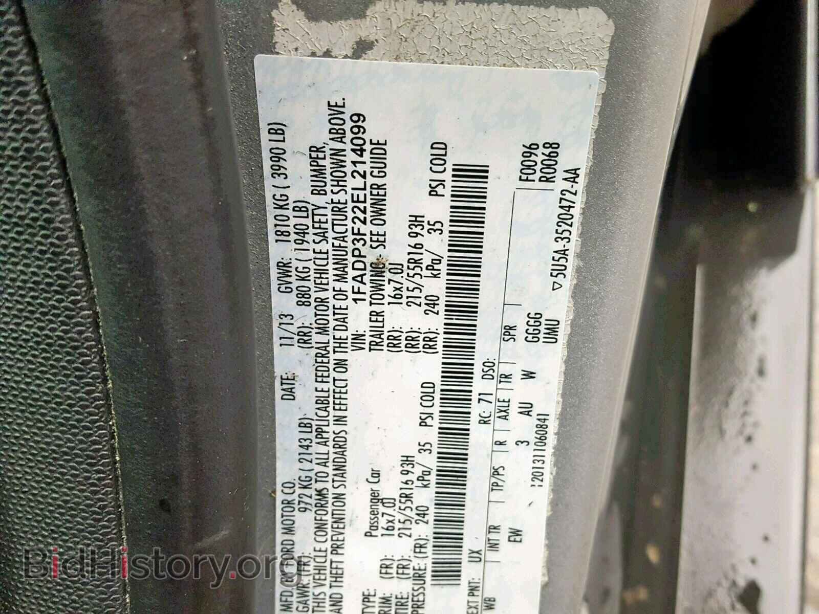 2014 FORD FOCUS SE - VIN: 1FADP3F22EL214099 - Фото 10