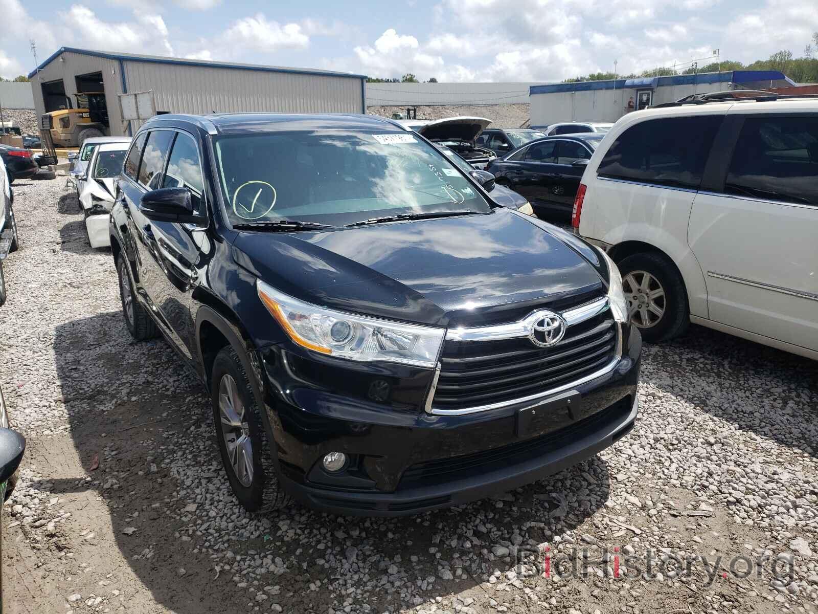 Photo 5TDKKRFH5ES017384 - TOYOTA HIGHLANDER 2014