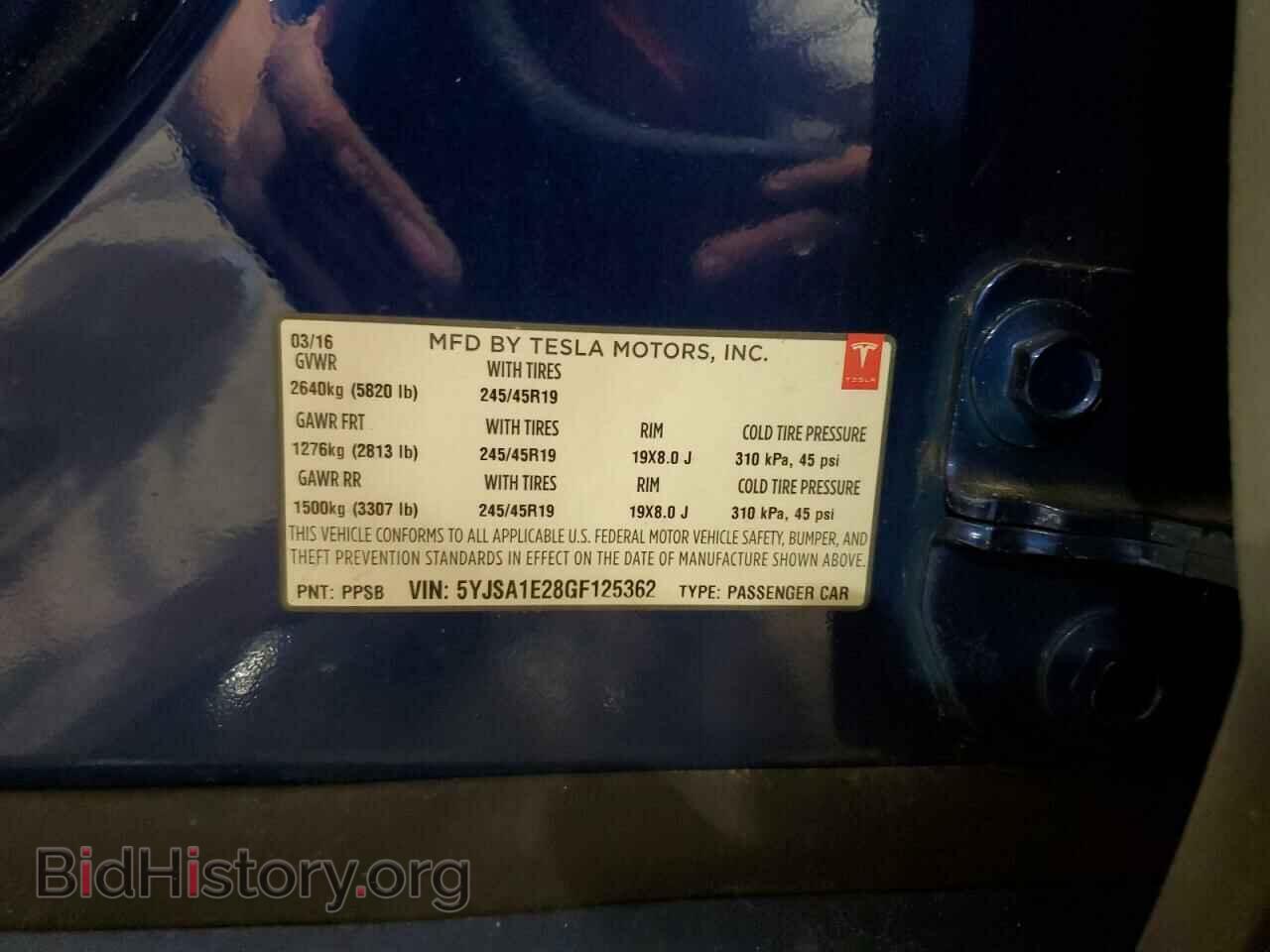 2016 TESLA MODEL S - VIN: 5YJSA1E28GF125362 - Photo 12