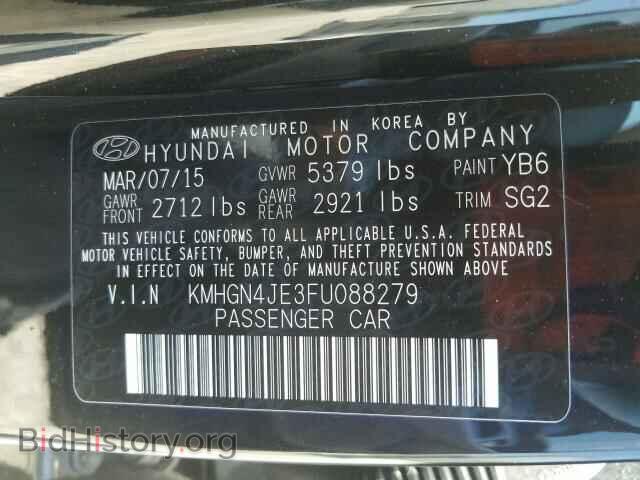 2015 HYUNDAI GENESIS - VIN: KMHGN4JE3FU088279 - Фото 10