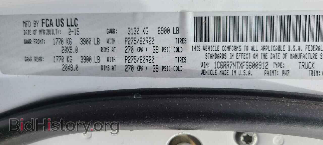 2015 RAM 1500 - VIN: 1C6RR7NTXFS600912 - Photo 10