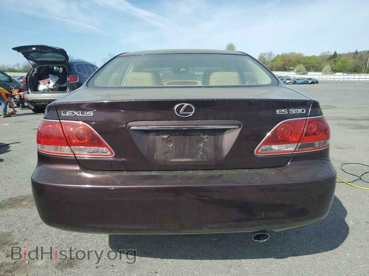 2005 LEXUS ES330 - VIN: JTHBA30G355096669 - Фото 6