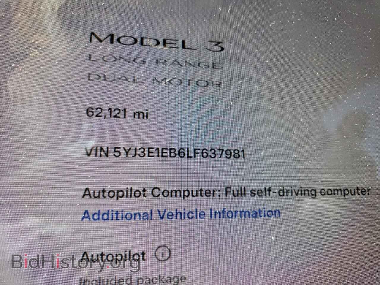 2020 TESLA MODEL 3 - VIN: 5YJ3E1EB6LF637981 - Фото 9