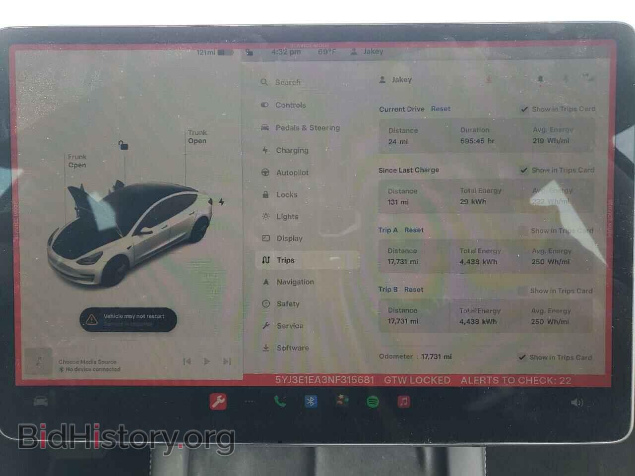 2022 TESLA MODEL 3 - VIN: 5YJ3E1EA3NF315681 - Фото 9