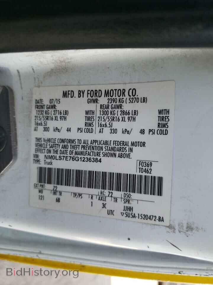 2016 FORD TRANSIT - VIN: NM0LS7E76G1236384 - Photo 10