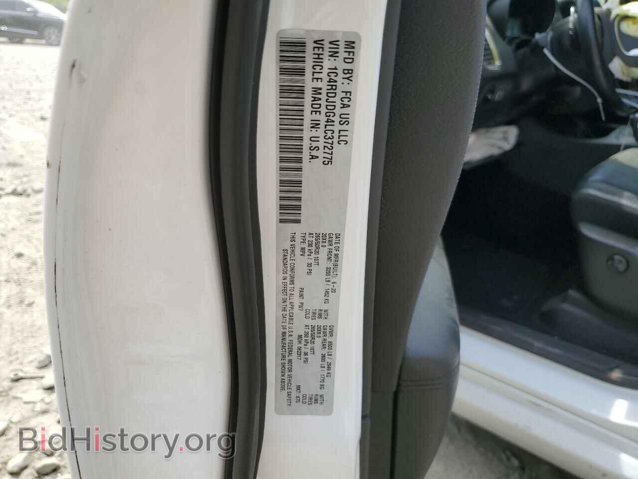 2020 DODGE DURANGO - VIN: 1C4RDJDG4LC372775 - Фото 13