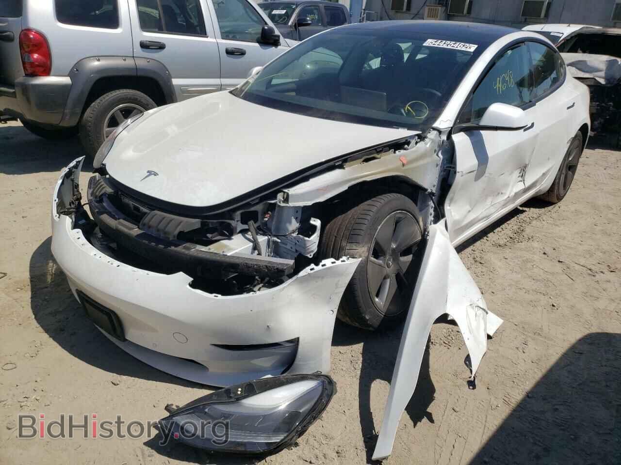 2021 TESLA MODEL 3 - VIN: 5YJ3E1EA0MF093437 - Фото 2