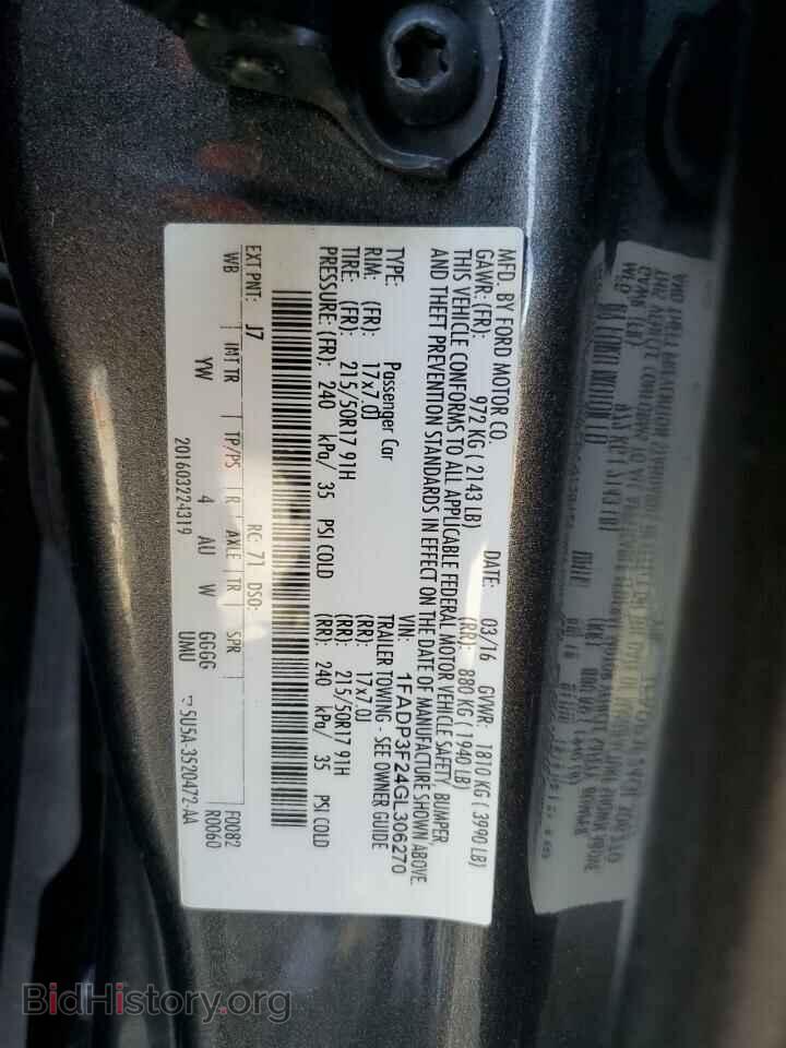 2016 FORD FOCUS - VIN: 1FADP3F24GL306270 - Фото 13