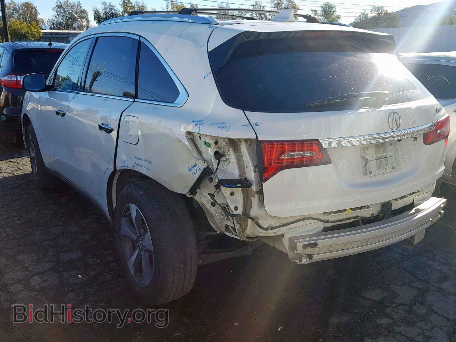 2016 ACURA MDX - VIN: 5FRYD3H20GB007717 - Фото 3
