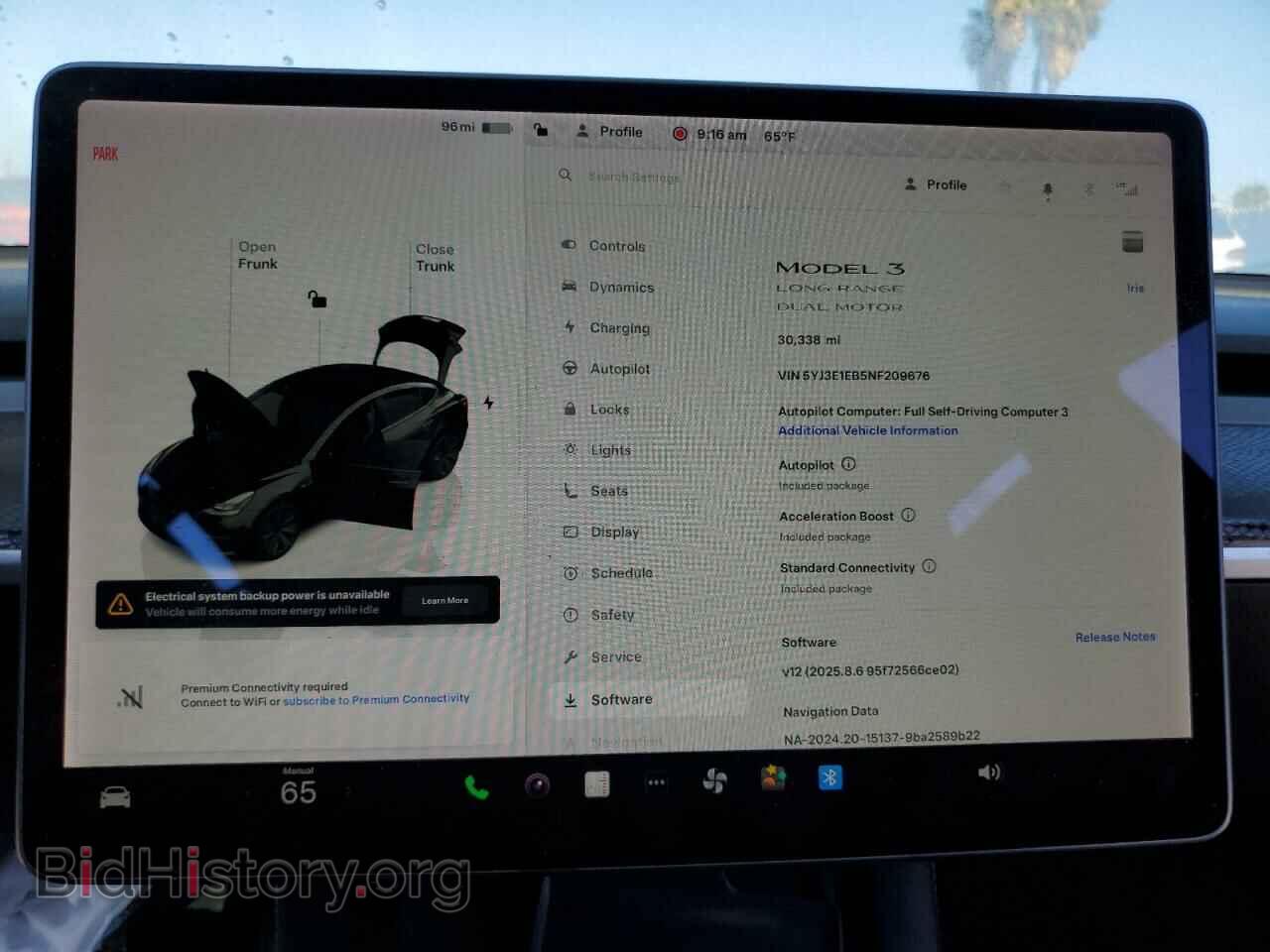 2022 TESLA MODEL 3 - VIN: 5YJ3E1EB5NF209676 - Фото 9