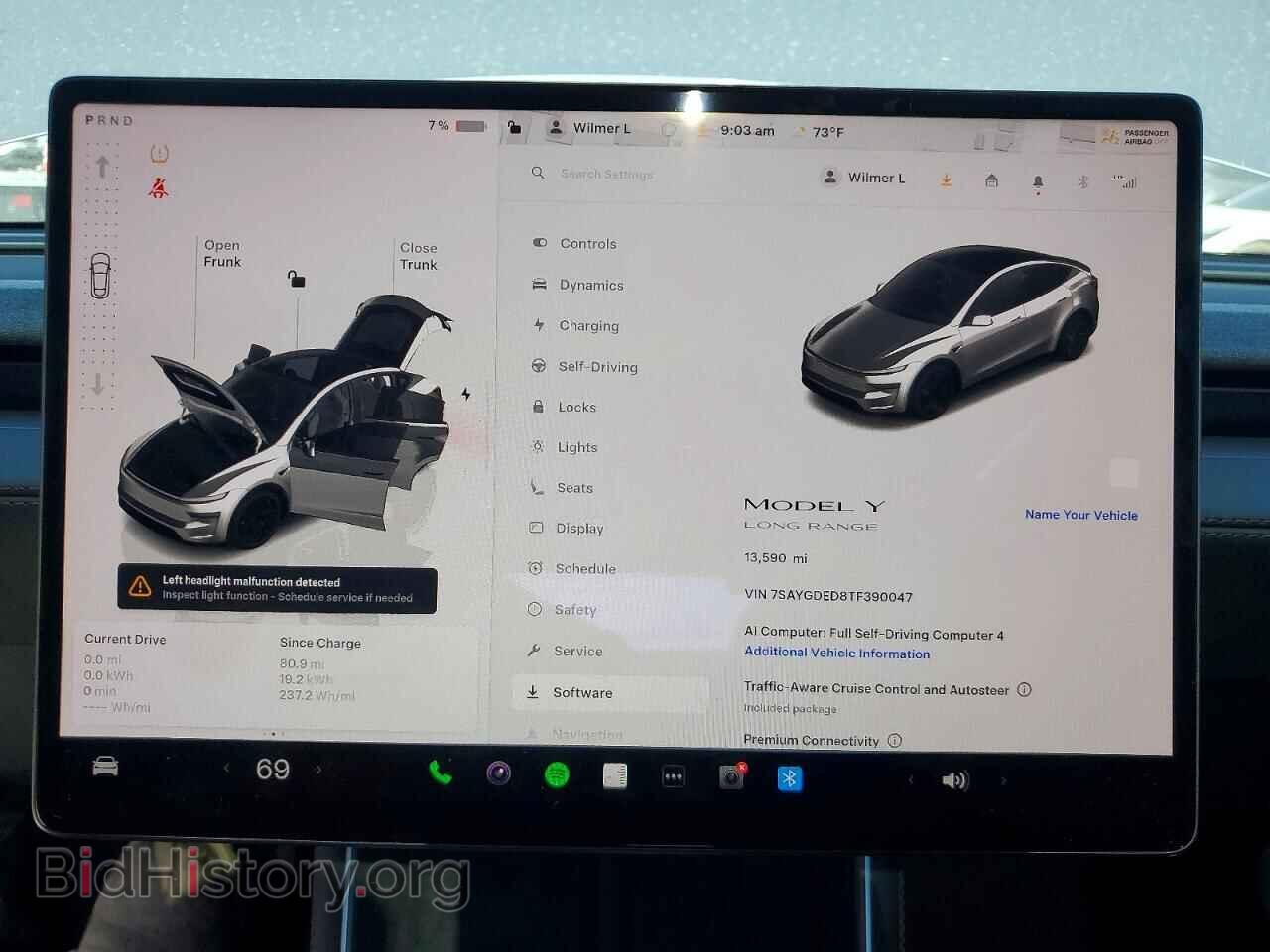 2026 TESLA MODEL Y - VIN: 7SAYGDED8TF390047 - Photo 9
