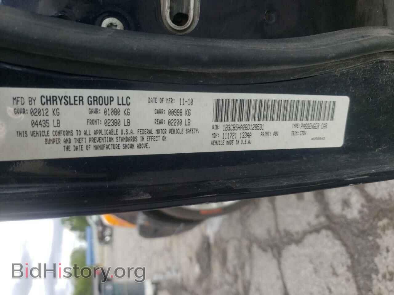 2011 DODGE CALIBER - VIN: 1B3CB5HA2BD128531 - Photo 10