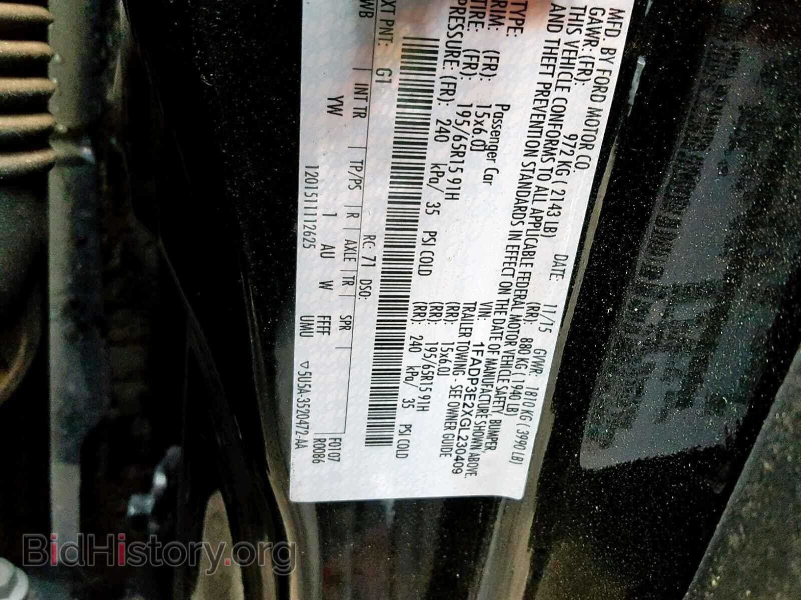 2016 FORD FOCUS - VIN: 1FADP3E2XGL230409 - Фото 10