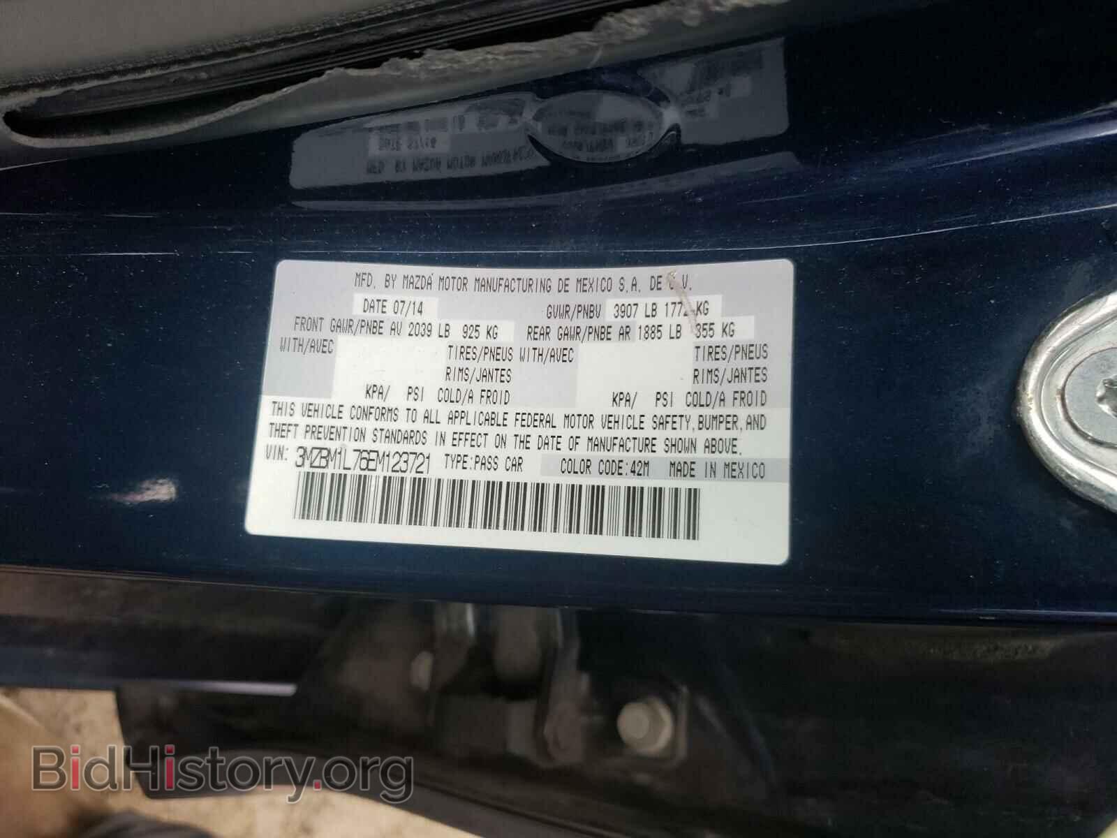 2014 MAZDA 3 - VIN: 3MZBM1L76EM123721 - Фото 10