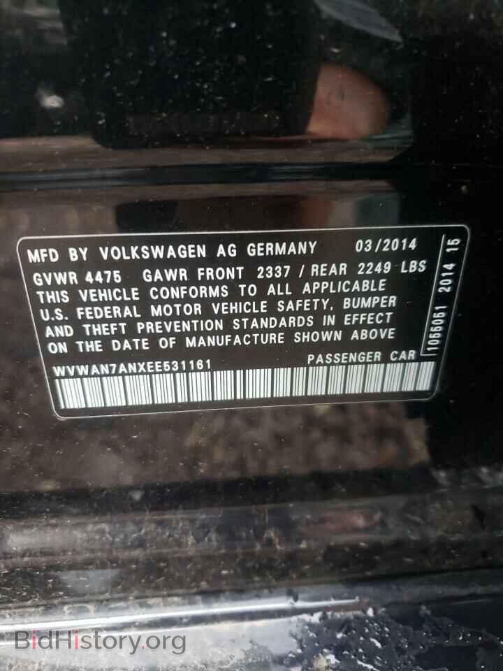 2014 VOLKSWAGEN CC - VIN: WVWAN7ANXEE531161 - Фото 10