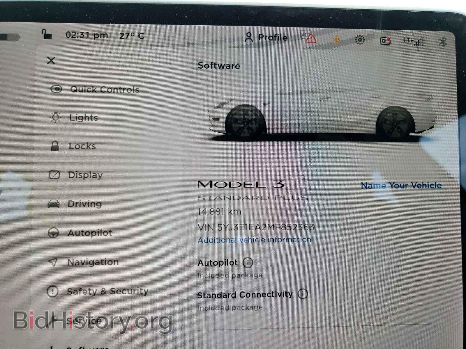 2021 TESLA MODEL 3 - VIN: 5YJ3E1EA2MF852363 - Photo 8