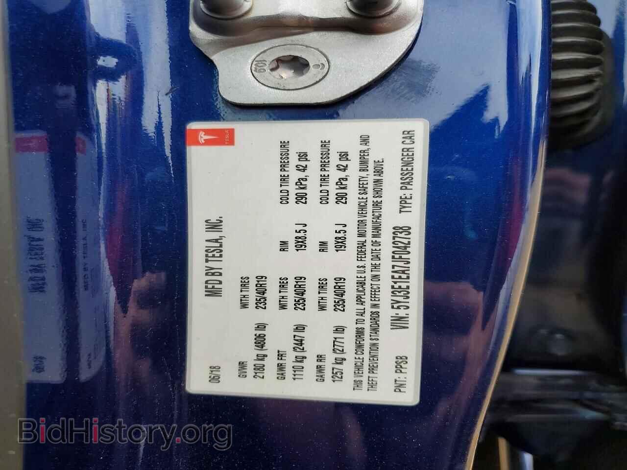 2018 TESLA MODEL 3 - VIN: 5YJ3E1EA7JF042738 - Photo 12