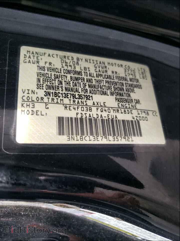 2009 NISSAN VERSA - VIN: 3N1BC13E79L357921 - Photo 10