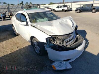 2012 Dodge AVENGER Avenger SX, white — VIN 1C3CDZCB7CN178535, Copart