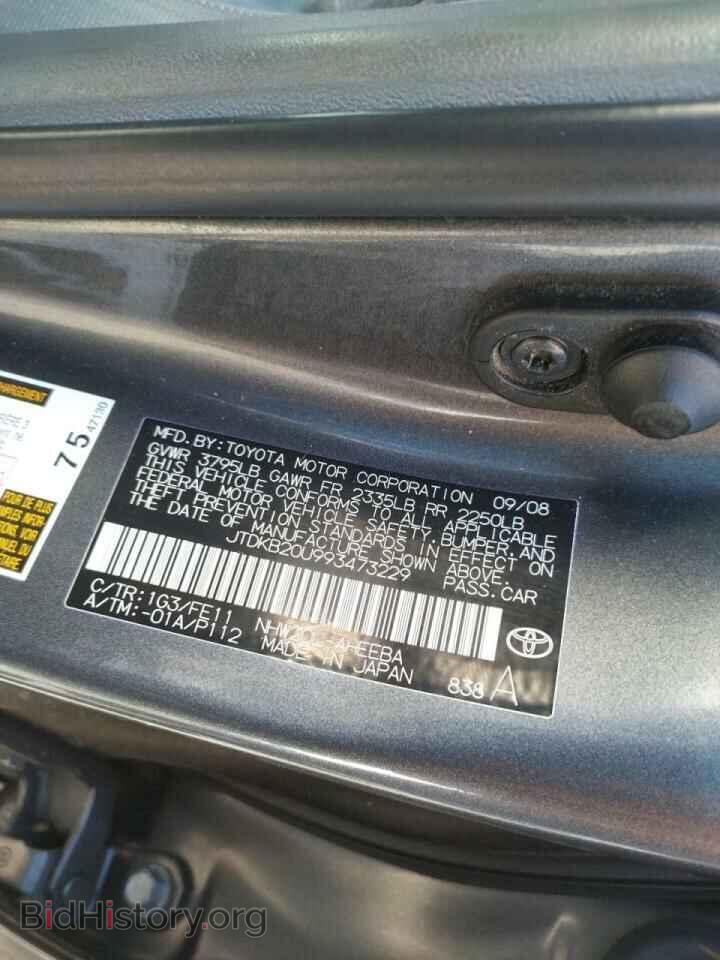 2009 TOYOTA PRIUS - VIN: JTDKB20U993473229 - Photo 10