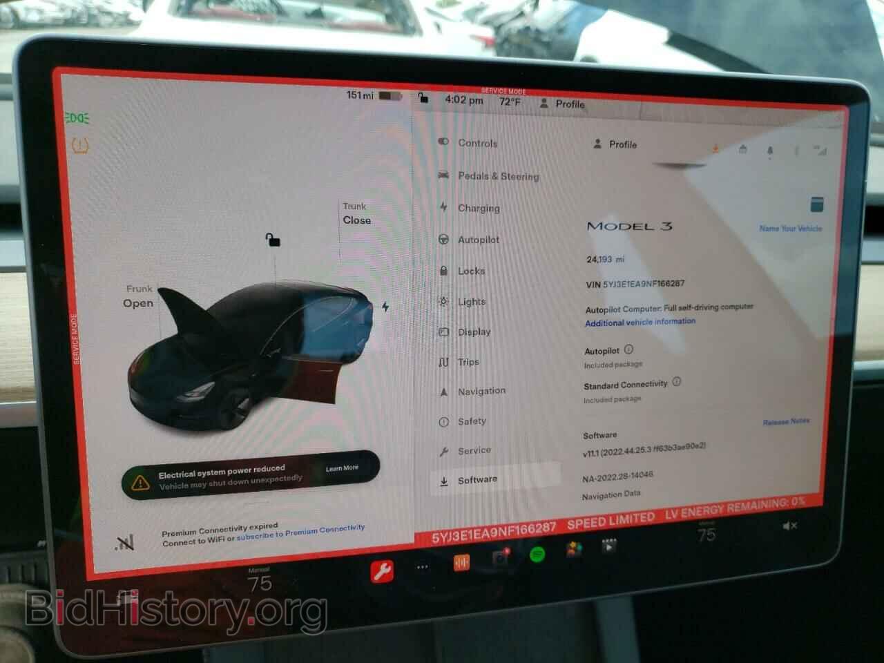 2022 TESLA MODEL 3 - VIN: 5YJ3E1EA9NF166287 - Photo 9