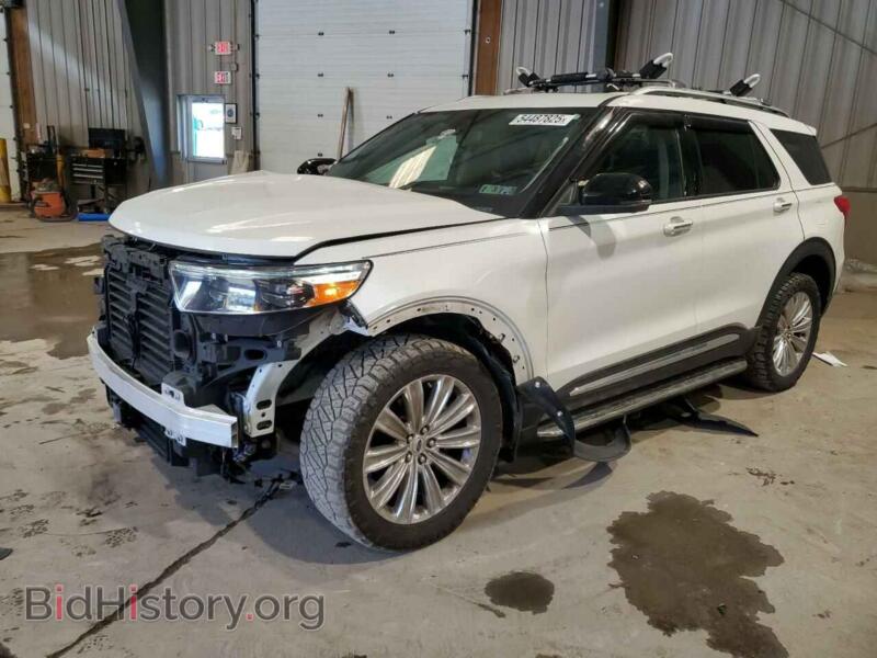 2021 Ford EXPLORER Limited (VIN 1FMSK8FH1MGA69111) — фото 1 из 16, Copart, повреждение: передняя часть