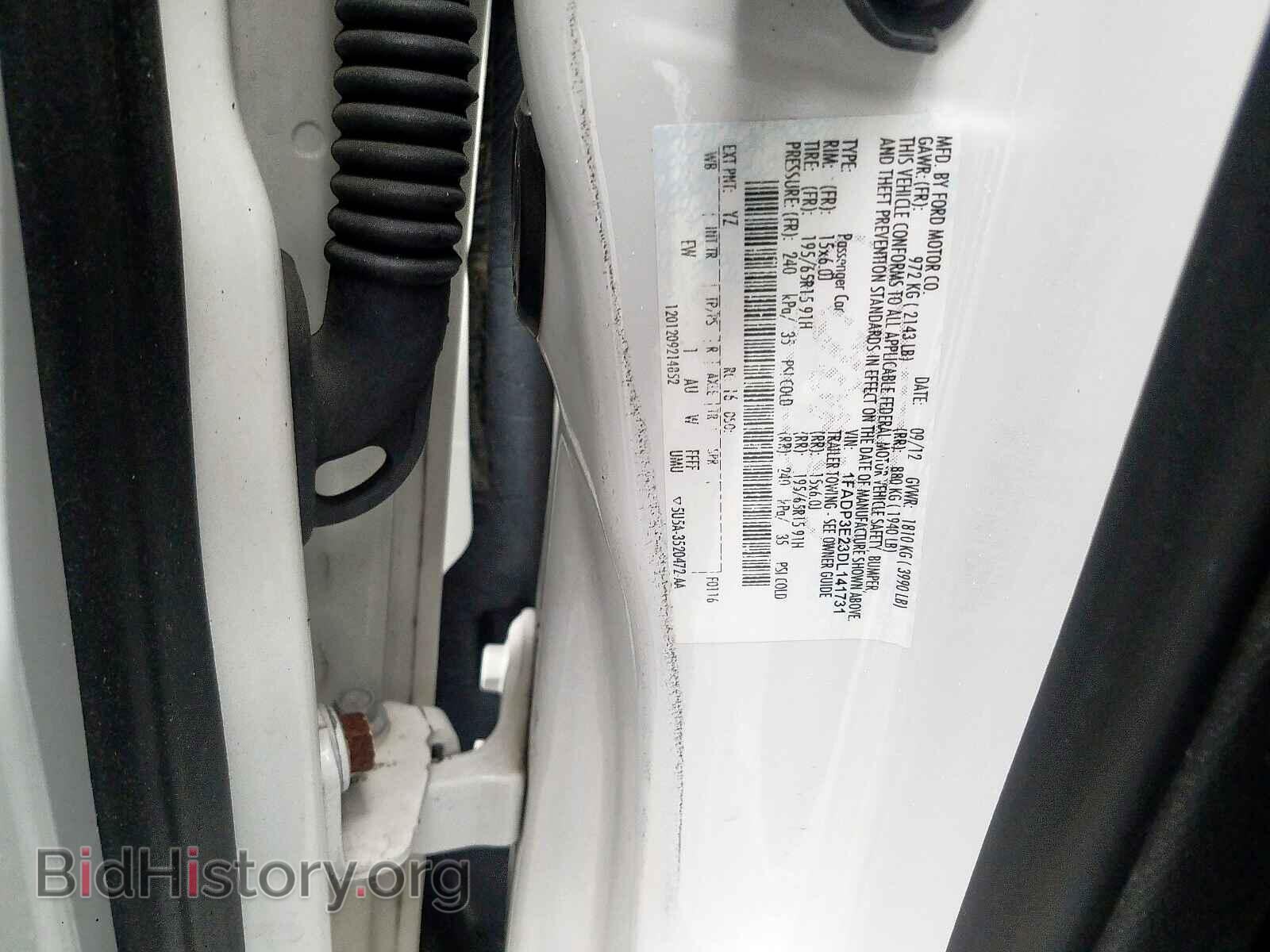 2013 FORD FOCUS - VIN: 1FADP3E23DL141731 - Фото 10
