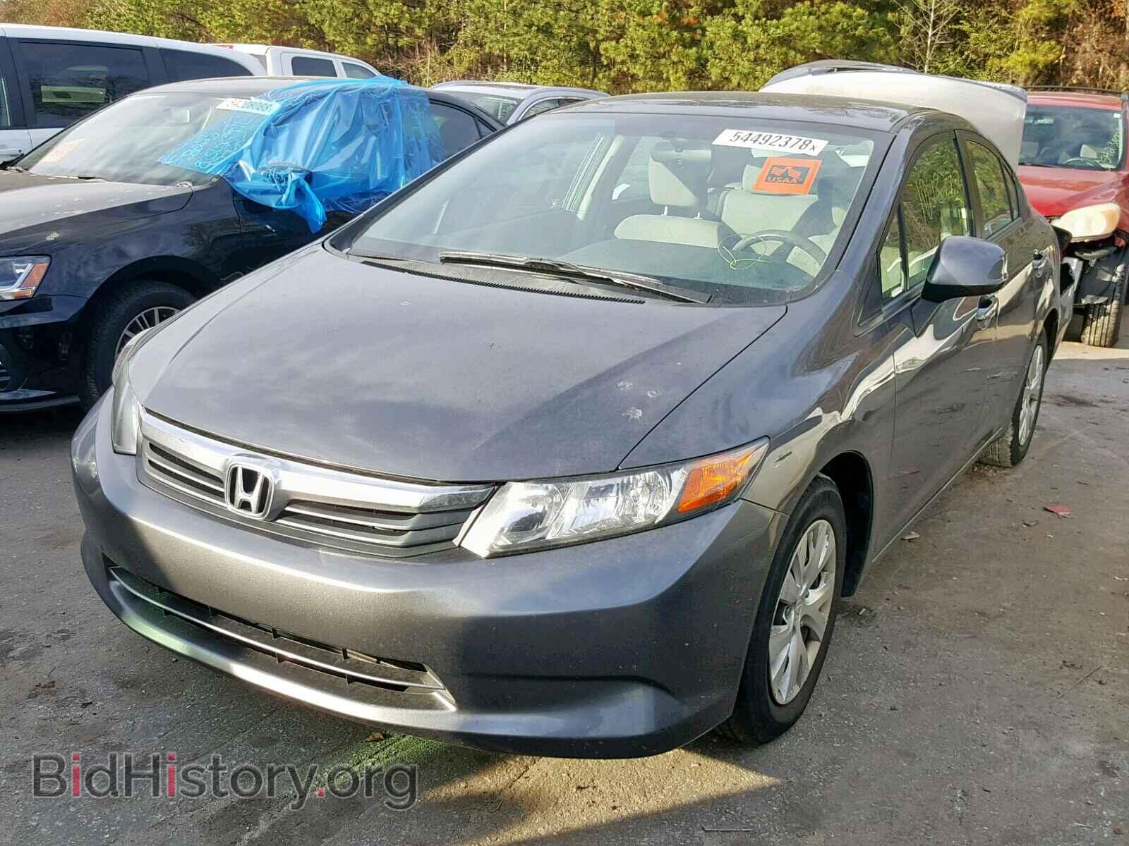 2012 HONDA CIVIC LX - VIN: 2HGFB2F56CH325224 - Фото 2