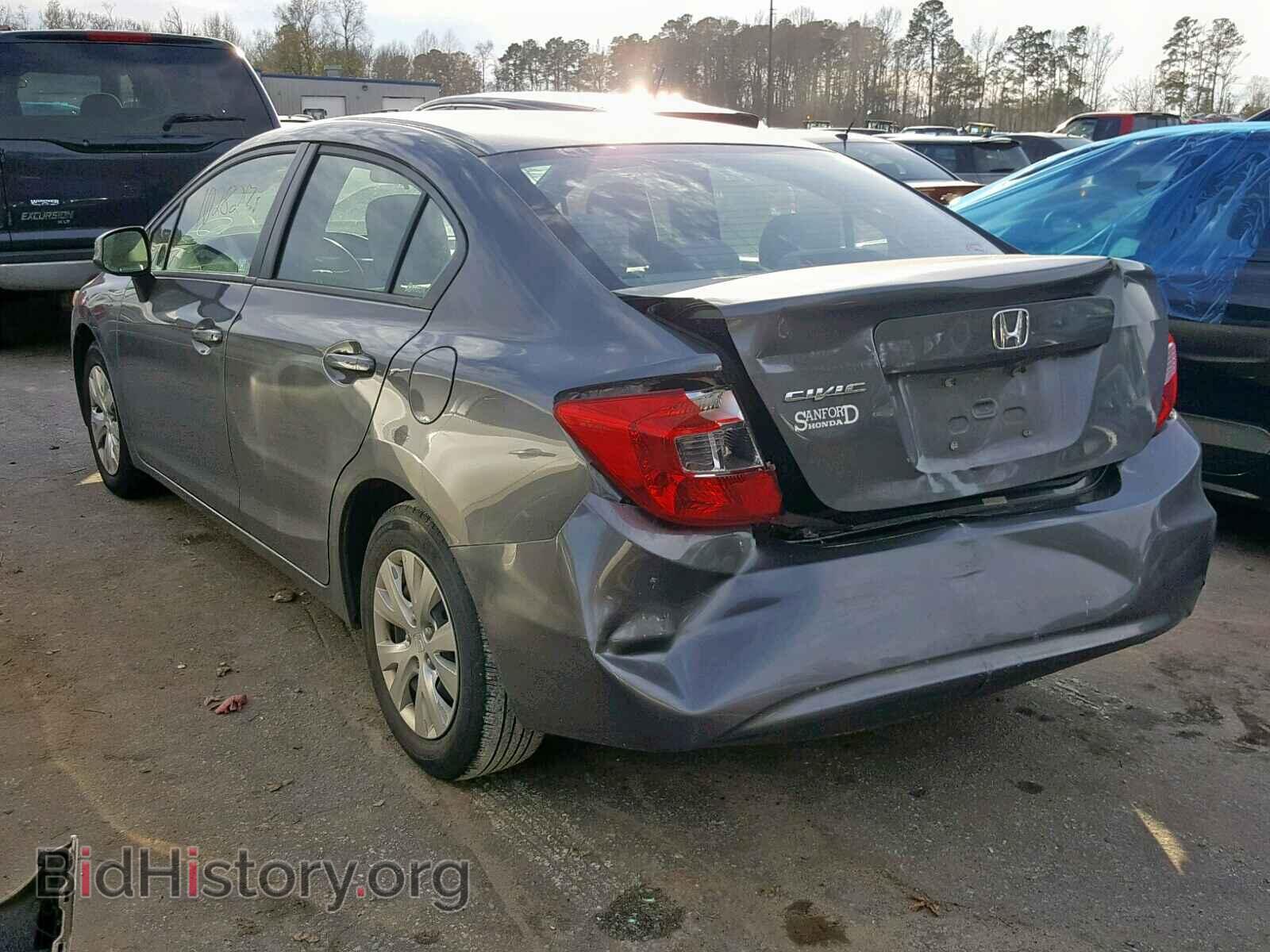 2012 HONDA CIVIC LX - VIN: 2HGFB2F56CH325224 - Фото 3
