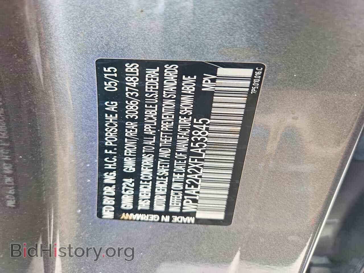 2015 PORSCHE CAYENNE - VIN: WP1AE2A2XFLA53845 - Фото 13