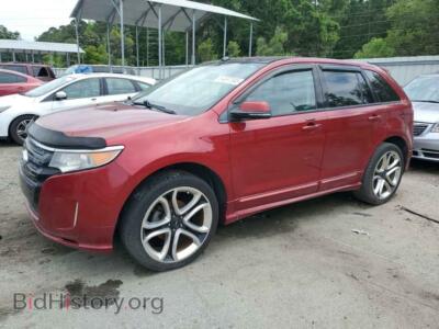 2014 Ford EDGE Sport, red — VIN 2FMDK3AK3EBA49269, Copart