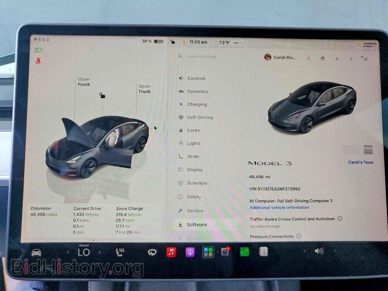 2022 TESLA MODEL 3 - VIN: 5YJ3E1EA2NF373992 - Фото 9