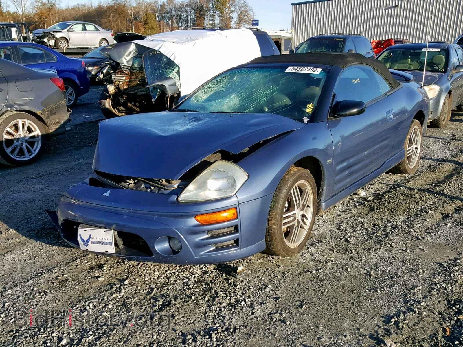 2003 MITSUBISHI ECLIPSE - VIN: 4A3AE75H93E068038 - Фото 2
