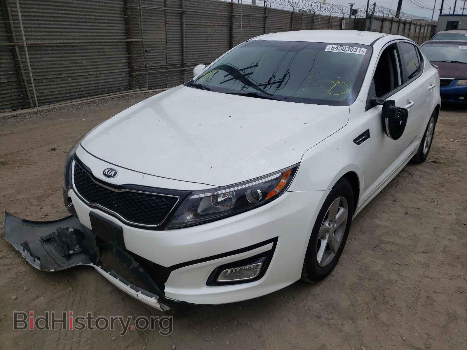 2015 KIA OPTIMA - VIN: KNAGM4A79F5651285 - Фото 2