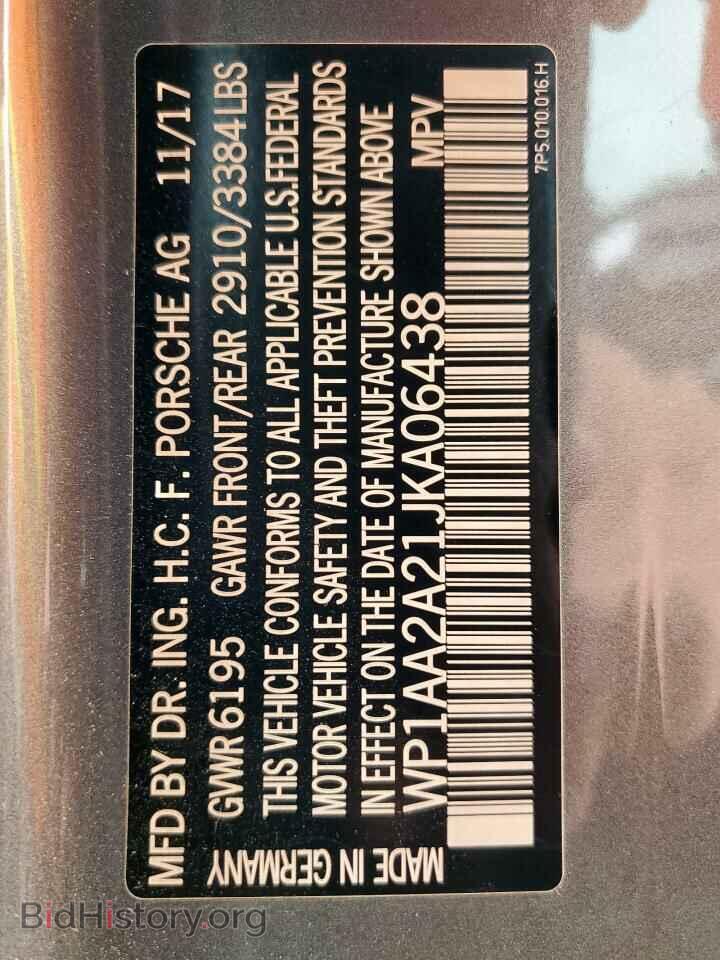 2018 PORSCHE CAYENNE - VIN: WP1AA2A21JKA06438 - Фото 14