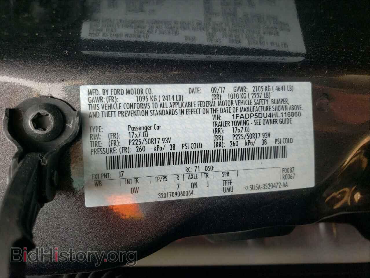 2017 FORD CMAX - VIN: 1FADP5DU4HL116860 - Фото 10