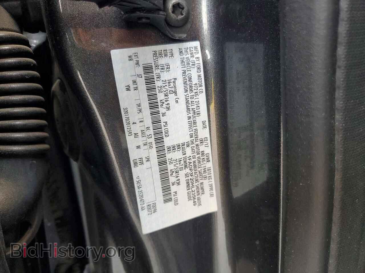 2017 FORD FOCUS - VIN: 1FADP3F20HL235649 - Фото 12