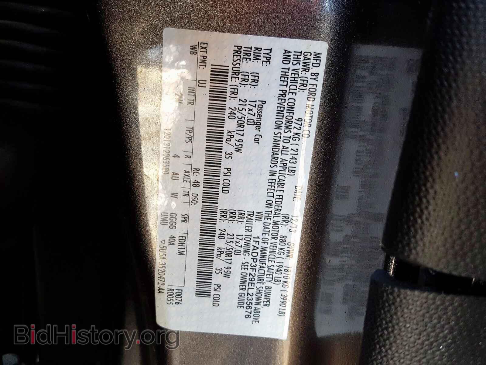2014 FORD FOCUS SE - VIN: 1FADP3F29EL235676 - Фото 10