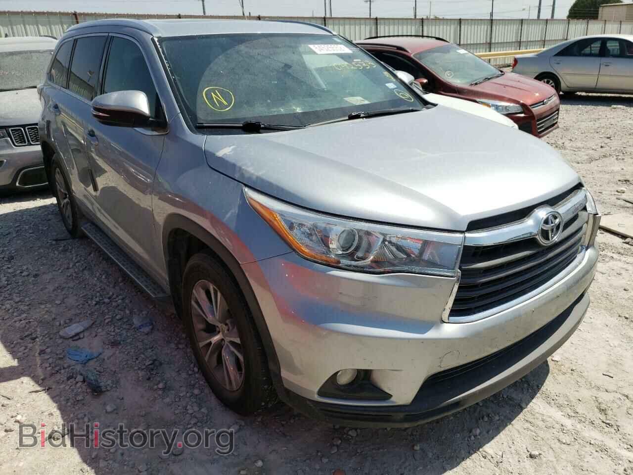 Photo 5TDKKRFH9FS042533 - TOYOTA HIGHLANDER 2015