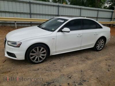2014 Audi A4 Premium, белый — VIN WAUAFAFL0EA018135, Copart