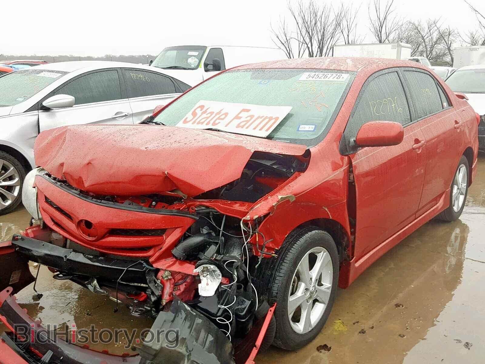 2011 TOYOTA COROLLA BA - VIN: 2T1BU4EE4BC549685 - Фото 2