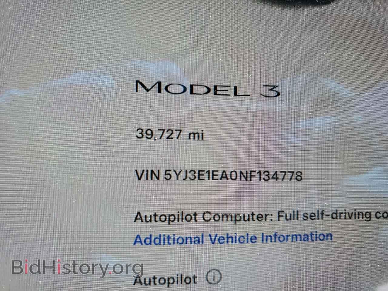 2022 TESLA MODEL 3 - VIN: 5YJ3E1EA0NF134778 - Фото 9