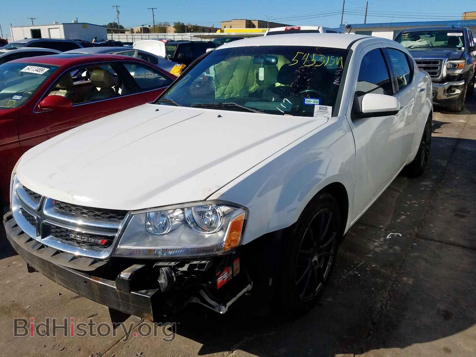2013 DODGE AVENGER - VIN: 1C3CDZCB4DN681103 - Фото 2