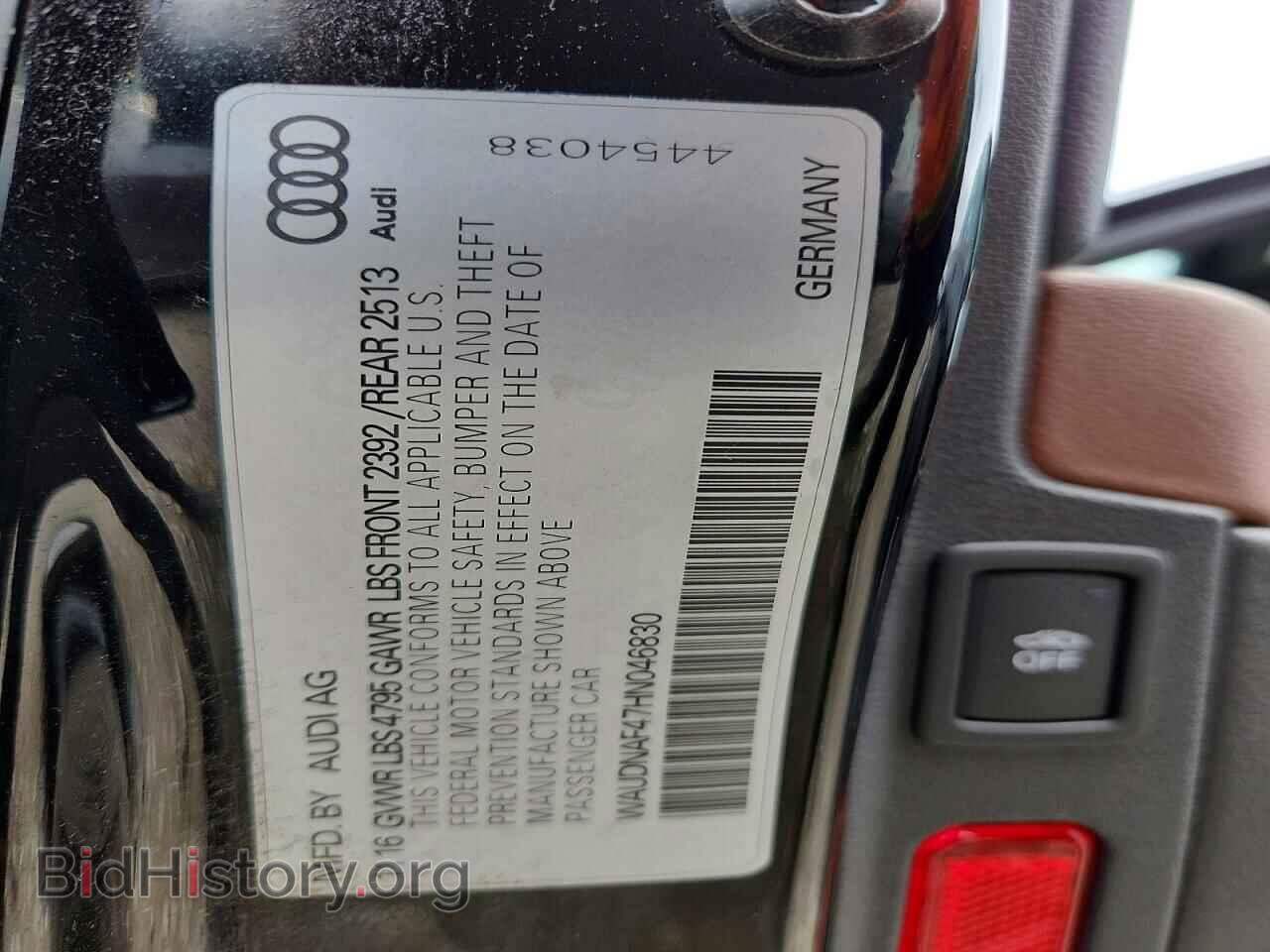 2017 AUDI A4 - VIN: WAUDNAF47HN046830 - Photo 12