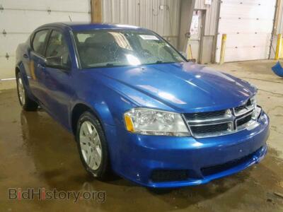 2012 Dodge AVENGER Avenger SE, синий — VIN 1C3CDZAB7CN211634, Copart