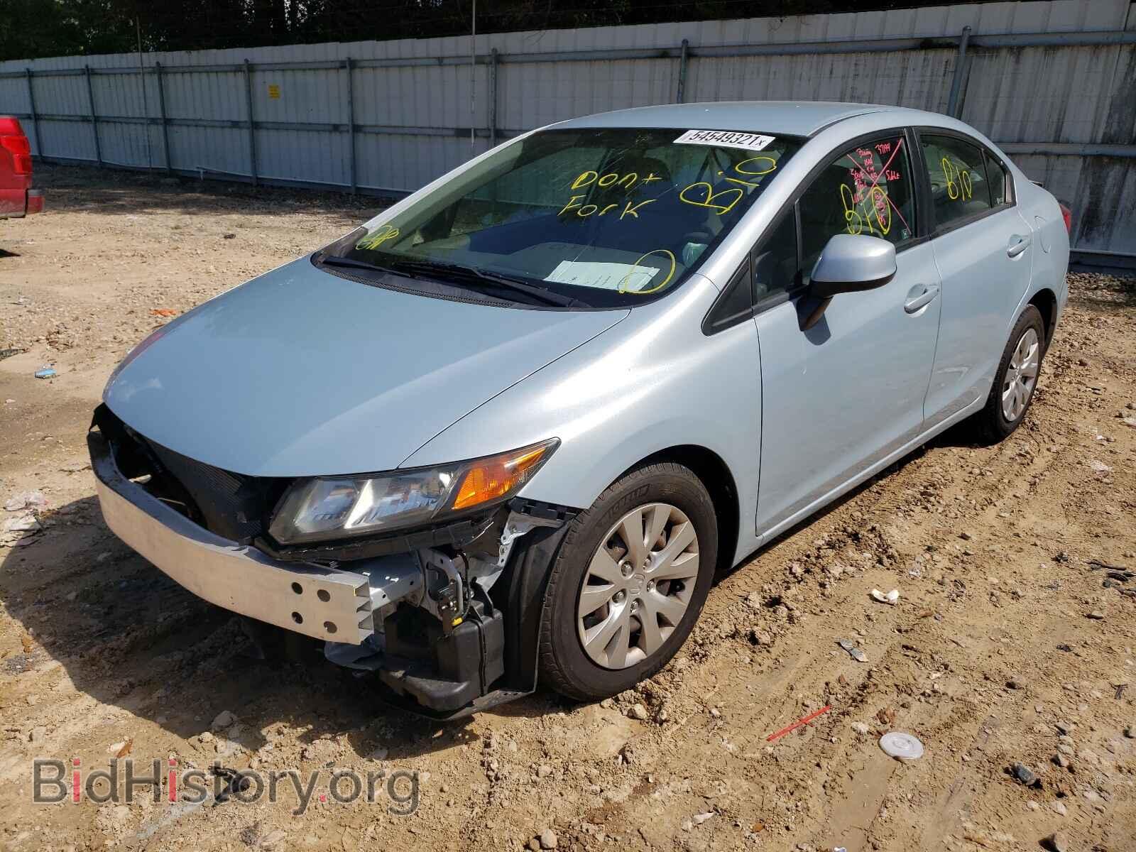 2012 HONDA CIVIC - VIN: 19XFB2F50CE080026 - Фото 2