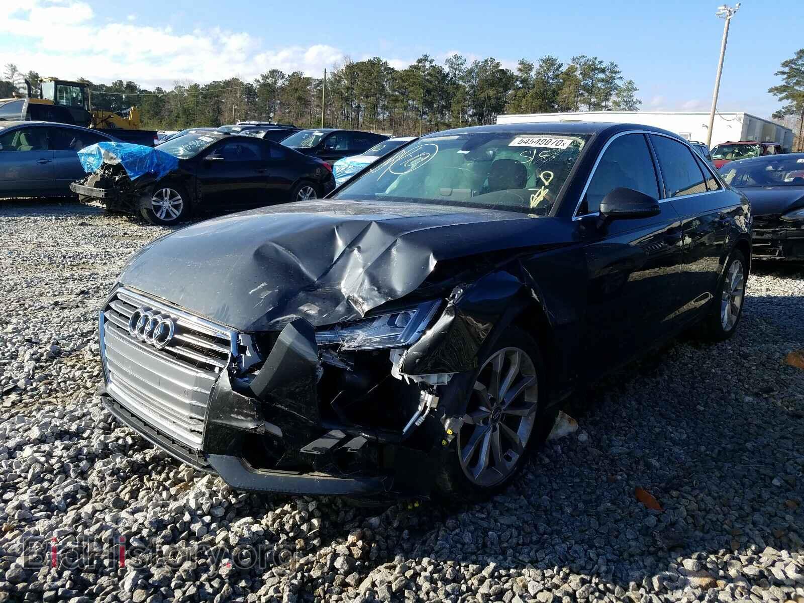 2019 AUDI A4 - VIN: WAUHMAF44KN005406 - Фото 2