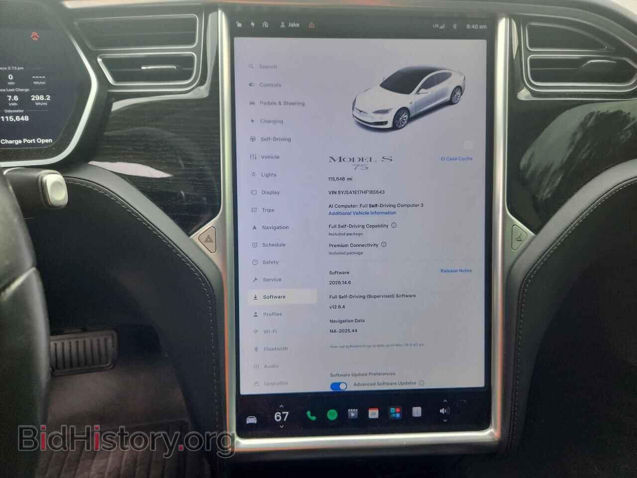 2017 TESLA MODEL S - VIN: 5YJSA1E17HF185643 - Photo 9