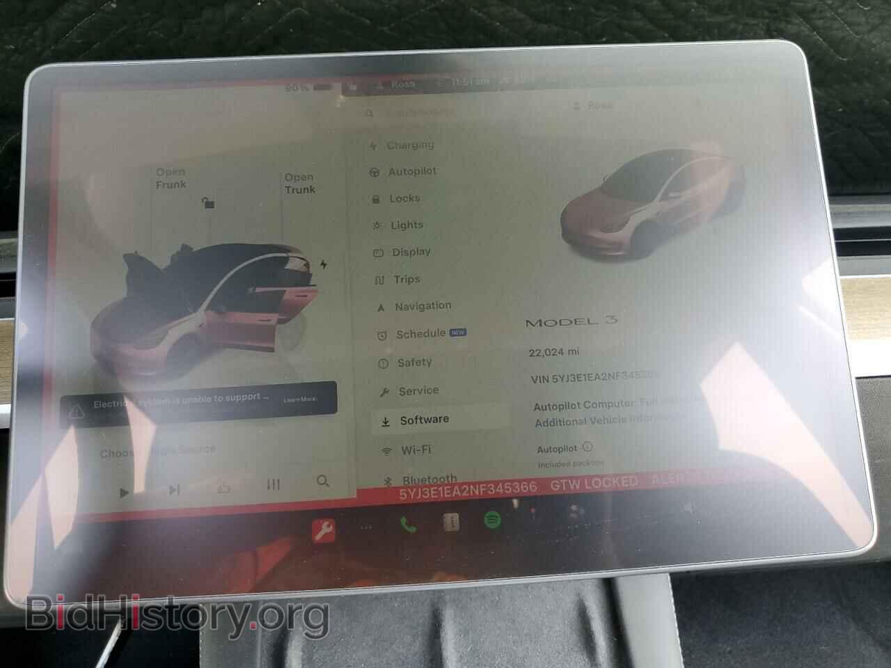 2022 TESLA MODEL 3 - VIN: 5YJ3E1EA2NF345366 - Фото 9